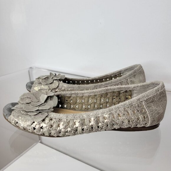 Report Silver Open Toe Flats - Picture 2 of 6